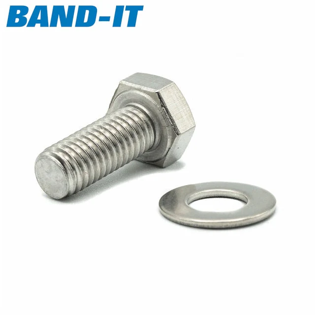 BAND-IT Sign Bracket 201SS SS Bolt M8 x 20mm long Hex Head - Image 2