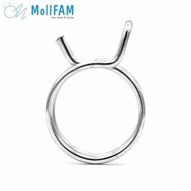 Double Wire Hose Clamp - 36.2-38.0mm - Zinc Plated Steel - Image 2