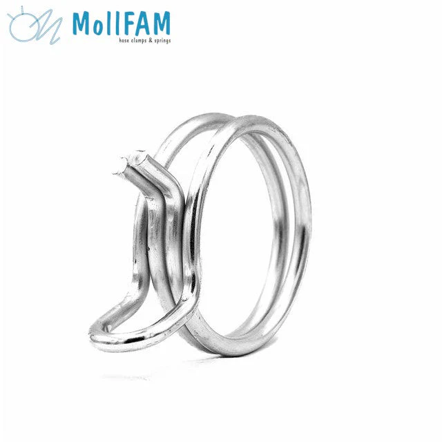 Double Wire Hose Clamp - 36.2-38.0mm - Zinc Plated Steel - Image 3