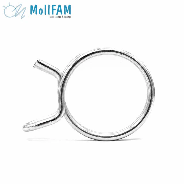 Double Wire Hose Clamp - 36.2-38.0mm - Zinc Plated Steel - Image 4