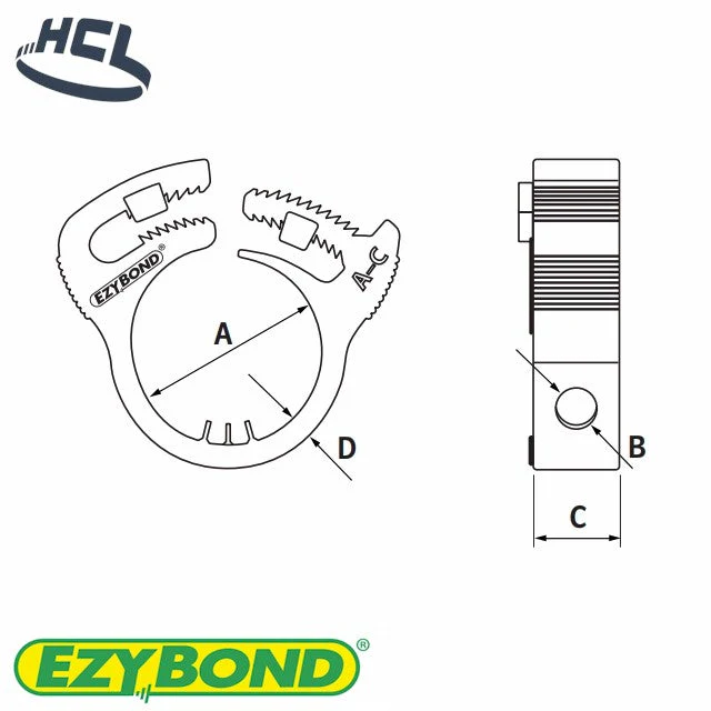 Ezybond Earth Clamp - 22mm Pipe - 2.5-6 mm Cable - Image 7