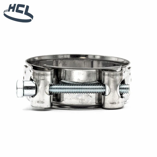 Heavy Duty Hose Clamp - Bolt & Barrel Style - 140-148mm - 430SS - Image 4