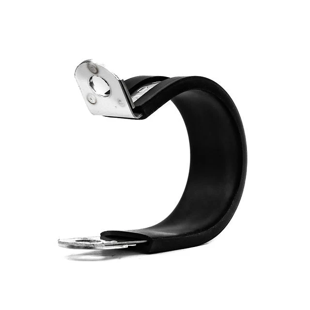 Metal P Clip (Rubber Lined) - Max Dia-7mm - Width-15mm