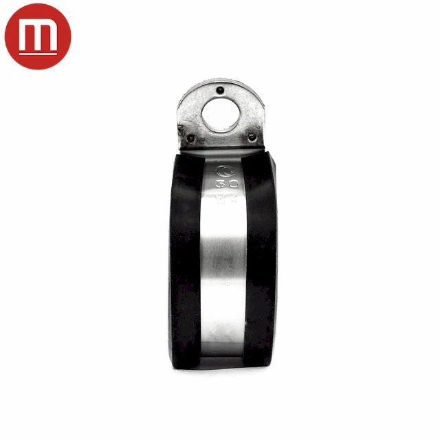 Metal P Clip (Rubber Lined) - W4 - Max Dia-18mm - Width-20mm - Image 4