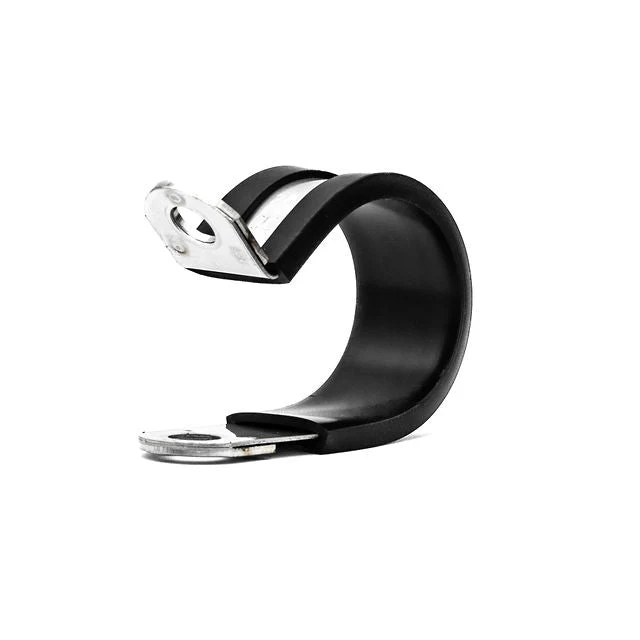 Metal P Clip (Rubber Lined) - W4 - Max Dia-60mm - Width-20mm