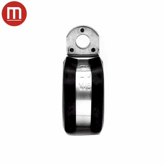 Metal P Clip (Rubber Lined) - W5 - Max Dia-30mm - Width-15mm - Image 4