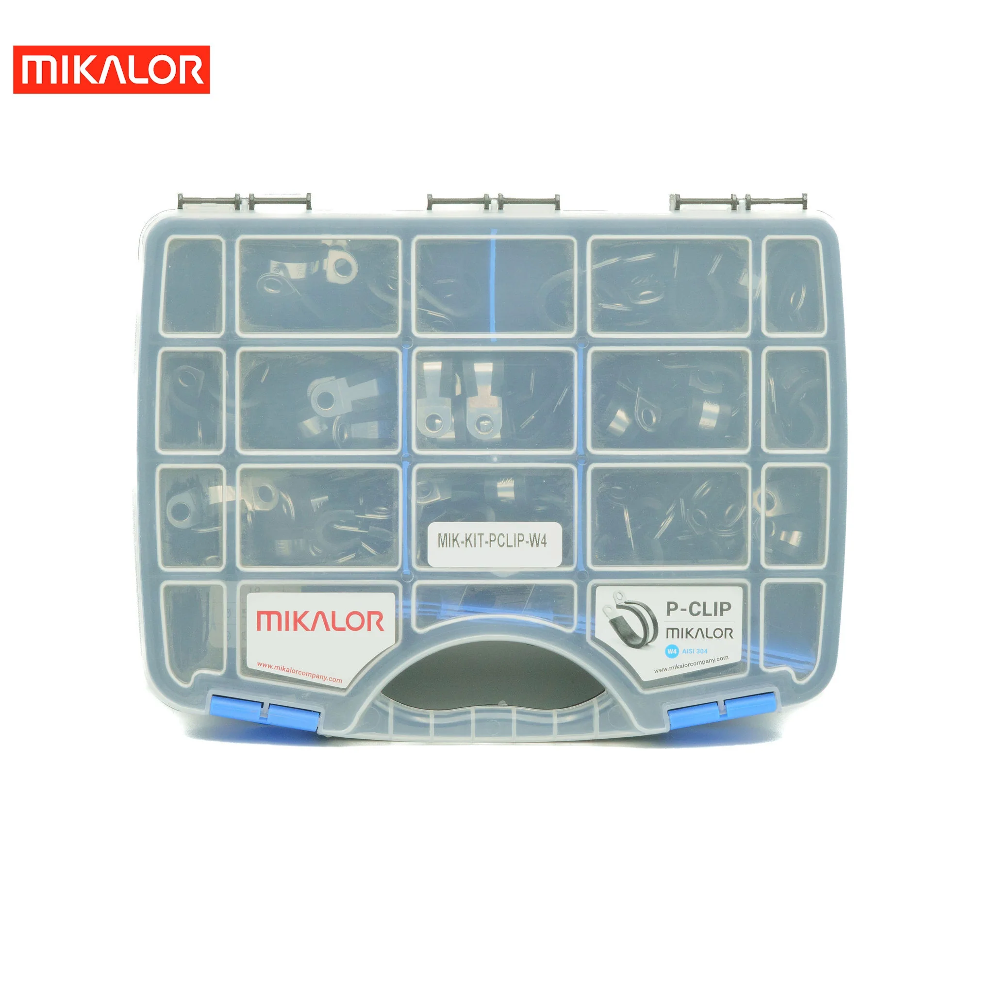 Mikalor P Clip Assortment Kit | DIN 3016 | AISI 340 W4 | 64 pcs - Image 3