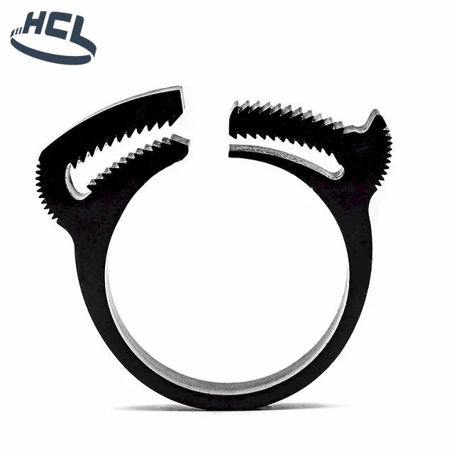 Plastic Hose Clamp - Herbie Clip - 9.1-10.5mm - Black - PA66 - Image 2