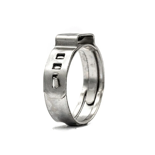 Single Ear Hose Clamp - Zero Leak - 10.3-12.8mm - 304SS