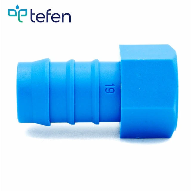 Tefen PA66 Blue BSPT 1/4" Female Connector - Fits 12mm Hose ID - Image 4