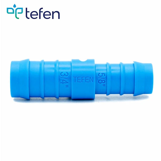 Tefen PA66 Blue Reducing Hose Conn - Fits 10mm & 8mm Hose ID - Image 2