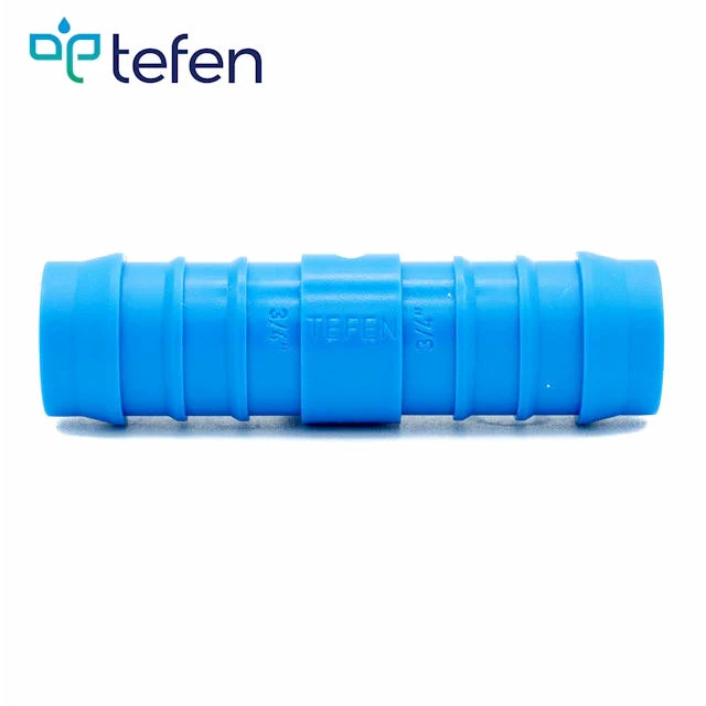 Tefen PA66 Blue Union Straight Hose Conn - Fits 19mm Hose ID - Image 2