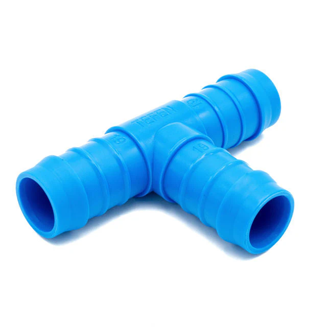 Tefen PA66 Blue Union T Hose Conn - Fits 12mm Hose ID