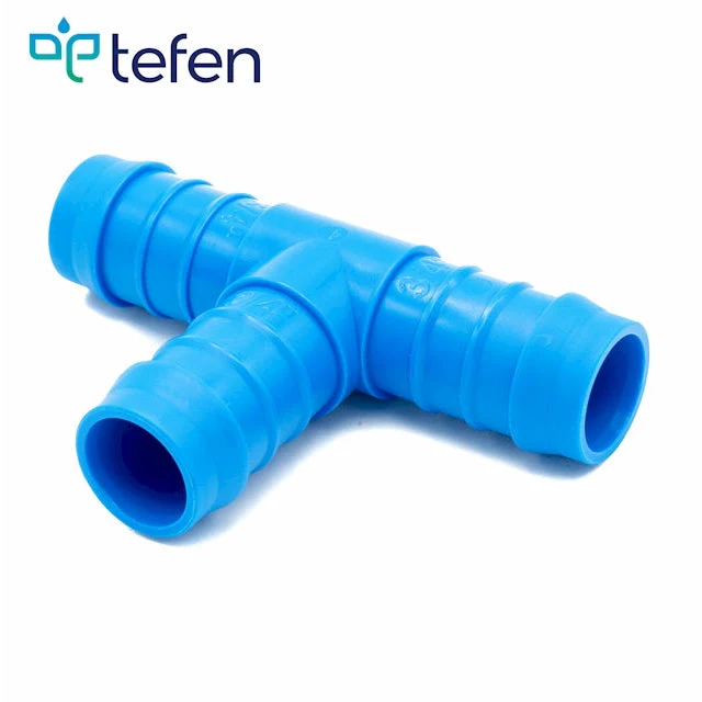 Tefen PA66 Blue Union T Hose Conn - Fits 12mm Hose ID - Image 2