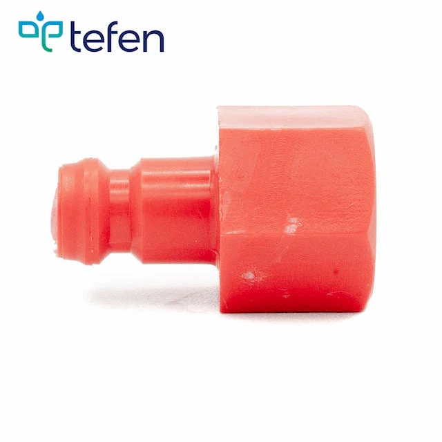 Tefen PA66 Red Plug -Internal Thread Female 1/4" BSPT - Image 2