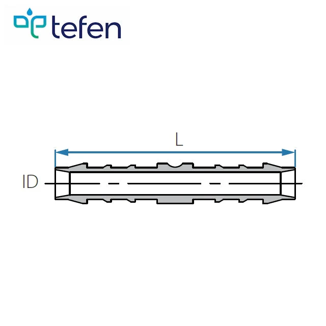 Tefen PVDF Union Hose Connector White - Fits 4mm Hose ID - Image 3