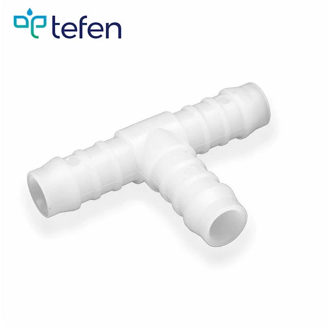 Tefen PVDF Union T Hose Connector White - Fits 12mm Hose ID - Image 2